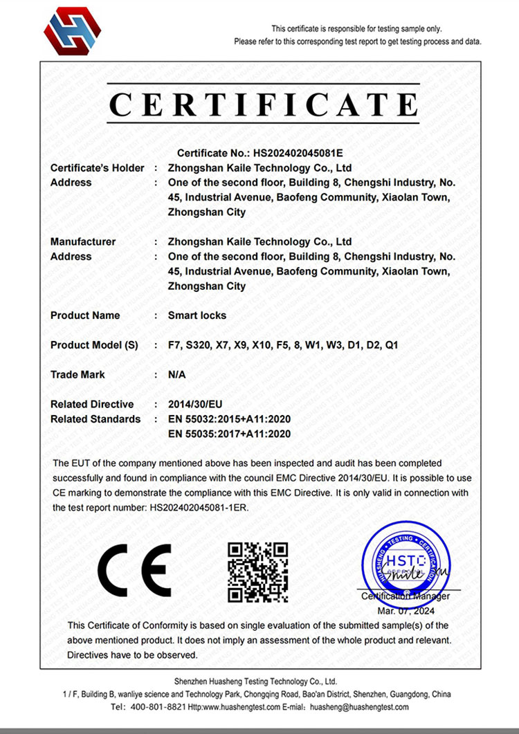 Certificado CE-EMC